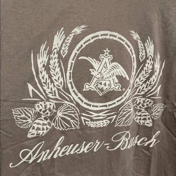 Anheuser Busch Beer Dk grey Tshirt 2XL 100% cotton - Picture 2 of 4